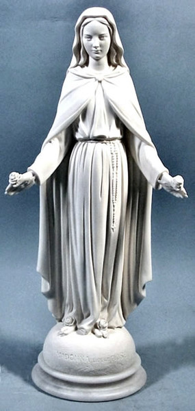 Our Lady Of Roses marble Statue Traditional Replica